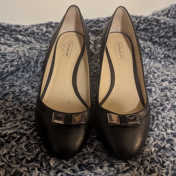 Coach Leather Wedges - Picture 2 of 8